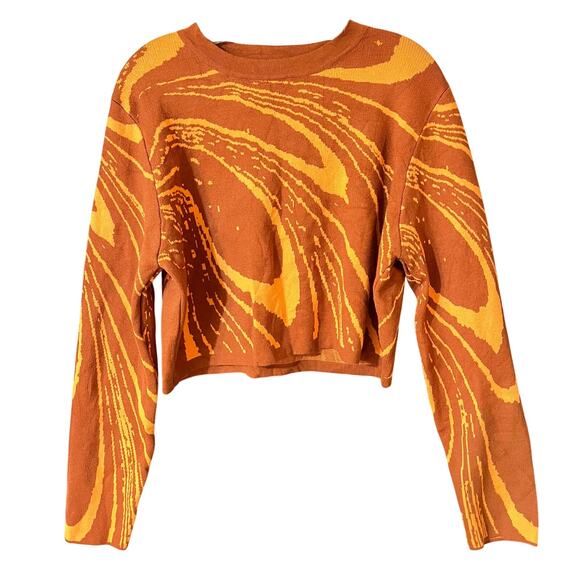 Fashion Nova Maya Cropped Marbled Top - Picture 1 of 11